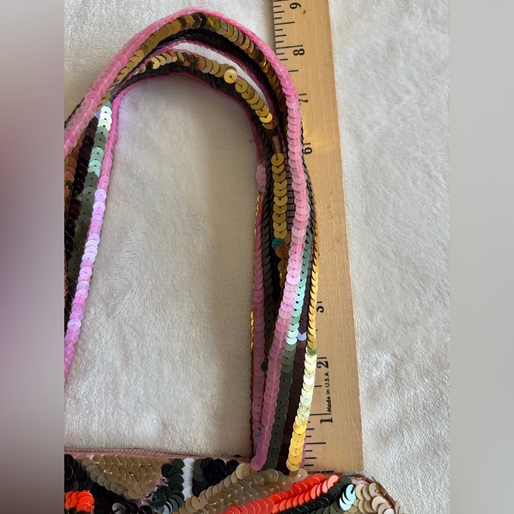 Moyna Embroidered Colorful Purse Beaded Sequins Hippie Chic Handlebag Setchel - Picture 4 of 10